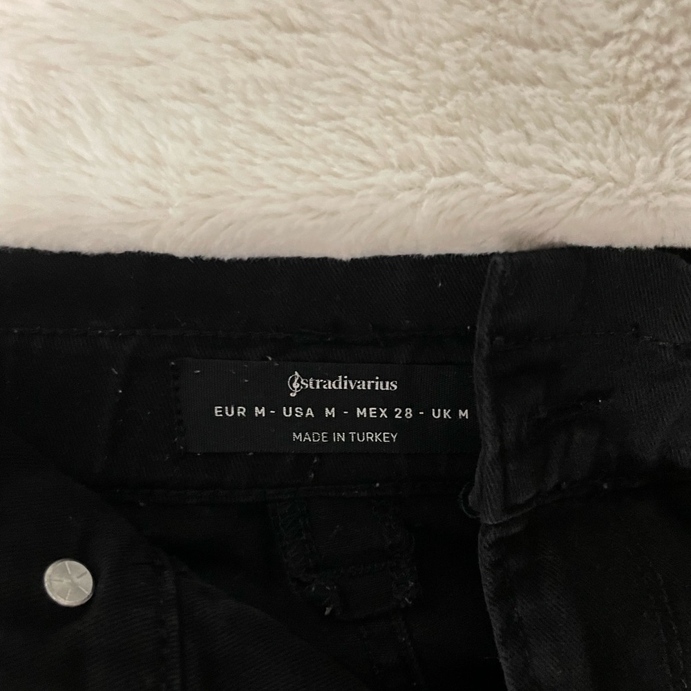 Stradivarius Midnight Black Trousers
